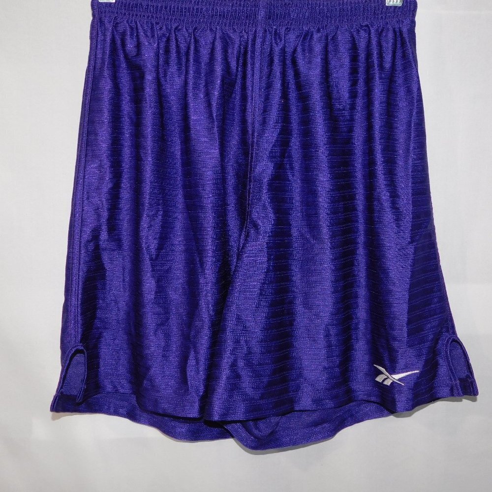 Vintage 90s Reebok Purple Running Workout Athletic Shorts UNWORN Mens M